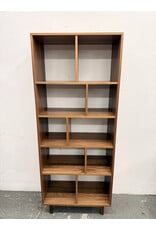 Modern Wild Walnut Bookcase
