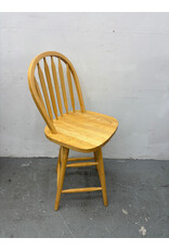 Classic Windsor Style Natural Counter Stool