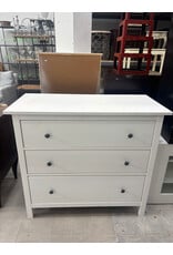 Ikea White HEMNES 3 Drawer Dresser