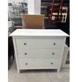 Ikea White HEMNES 3 Drawer Dresser