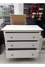 Ikea White HEMNES 3 Drawer Dresser