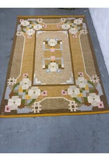 Swedish Flatweave Wool Rug in Mustard