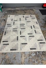 Gray and Navy Area Rug