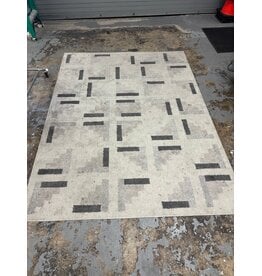Gray and Navy Area Rug