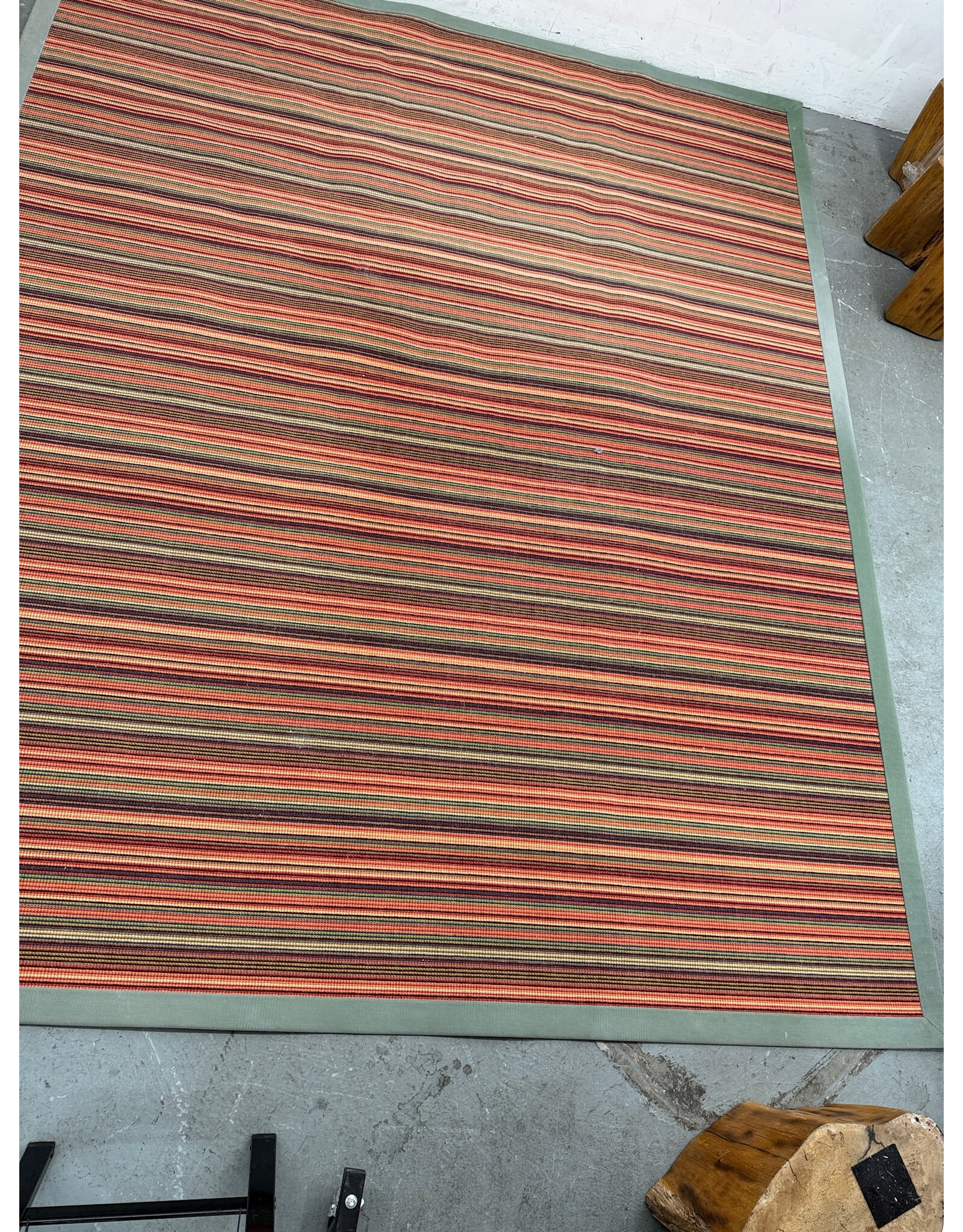 Modern Striped Multi- Color Rug