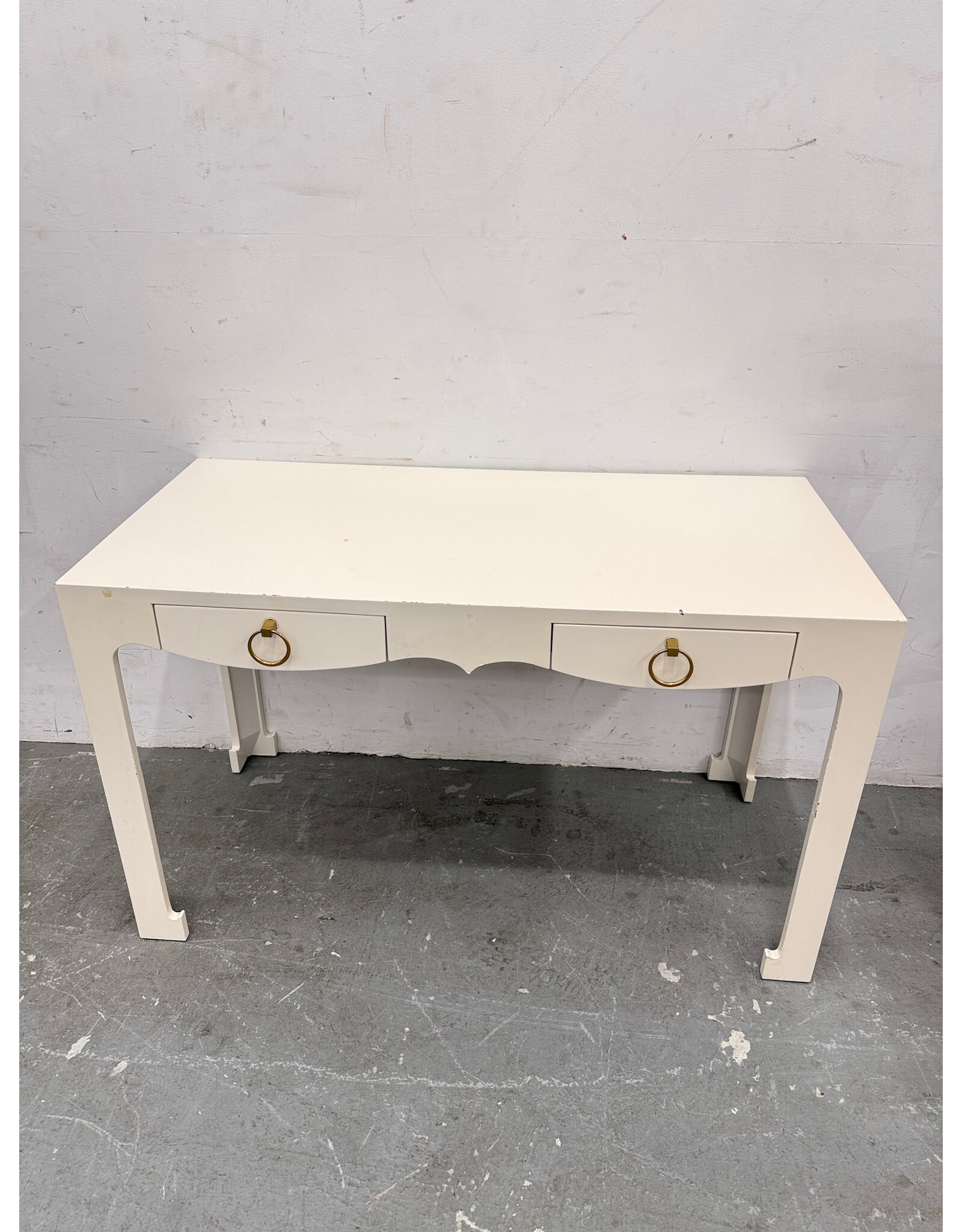 Modern Lacquer 2-Drawer Desk