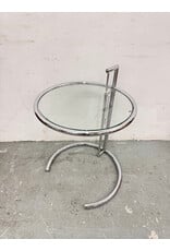 Eileen Gray Glass & Chrome Table