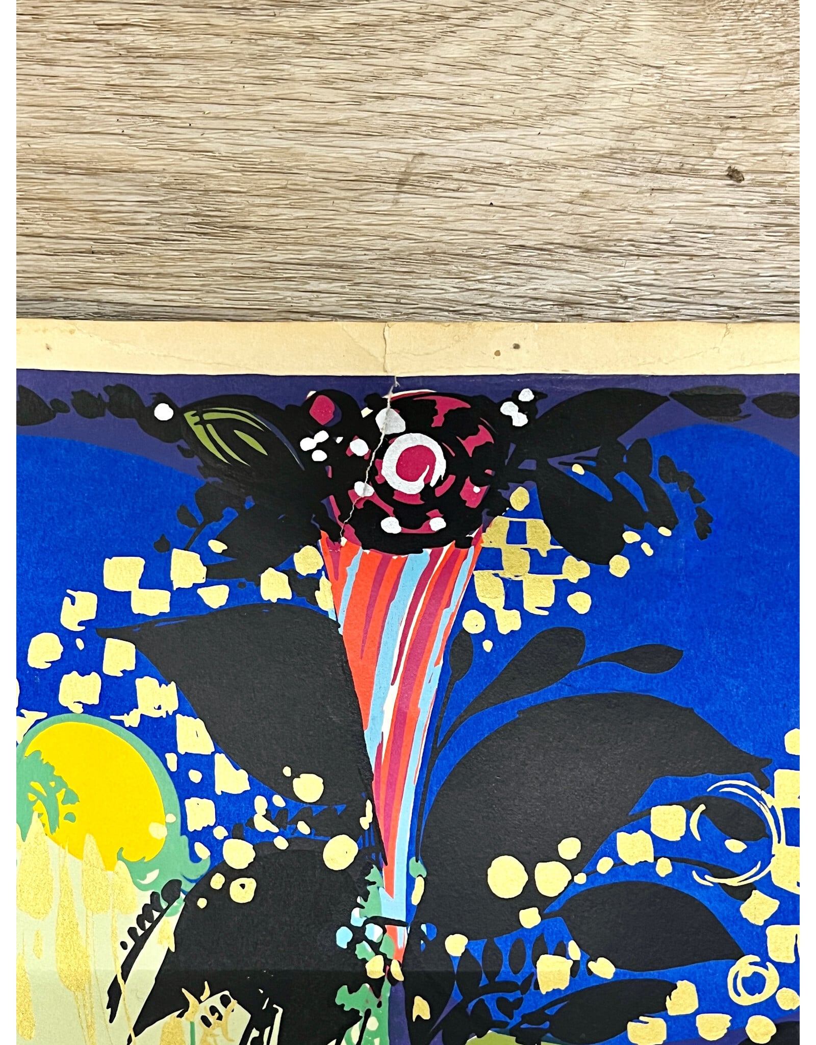 Bjorn Wiinblad "1001 Nights" Vintage Silkscreen Print--UNFRAMED--AS IS