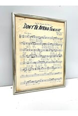 "Don't Be Afraid Tonight" from Marilyn, framed print--AS IS