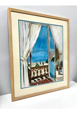 Window in Nice by Henri Matisse, framed vintage lithograph