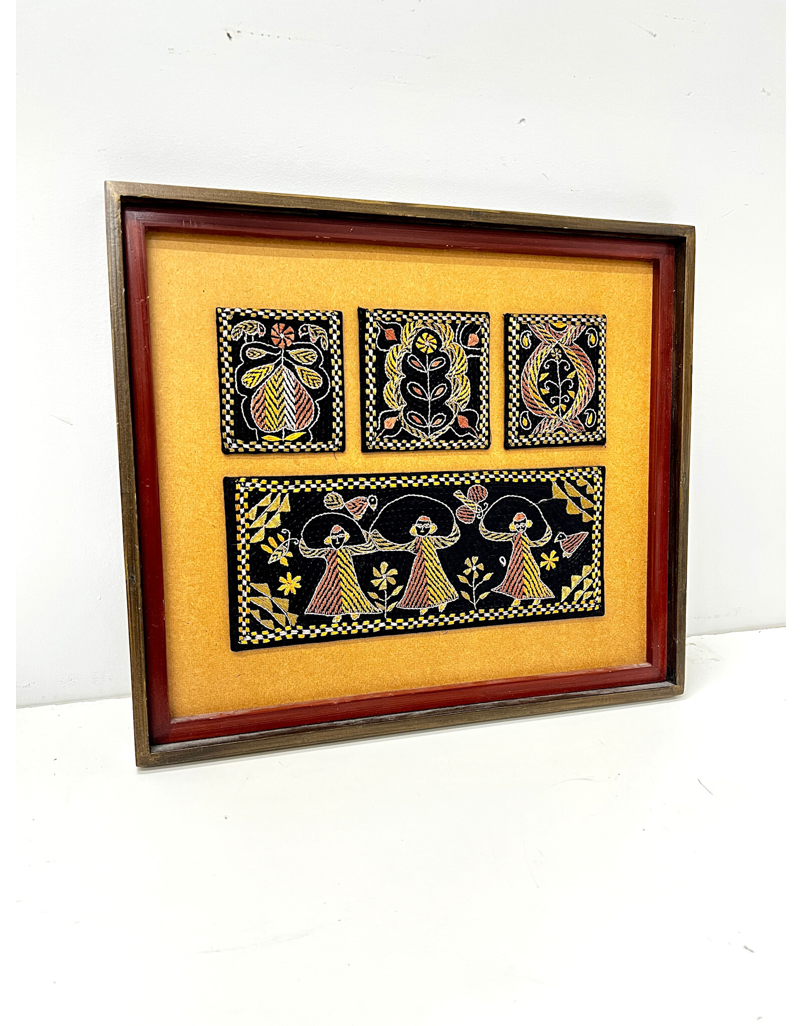 Framed Textile Art from Bangladesh