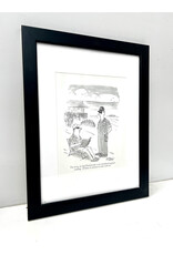 "Summer Reading Arrest" by Peter Steiner, framed print
