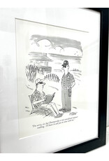 "Summer Reading Arrest" by Peter Steiner, framed print
