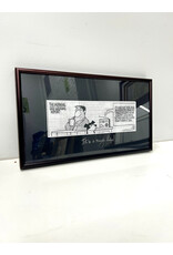 "The Morning Dog Walking Report" framed comic print