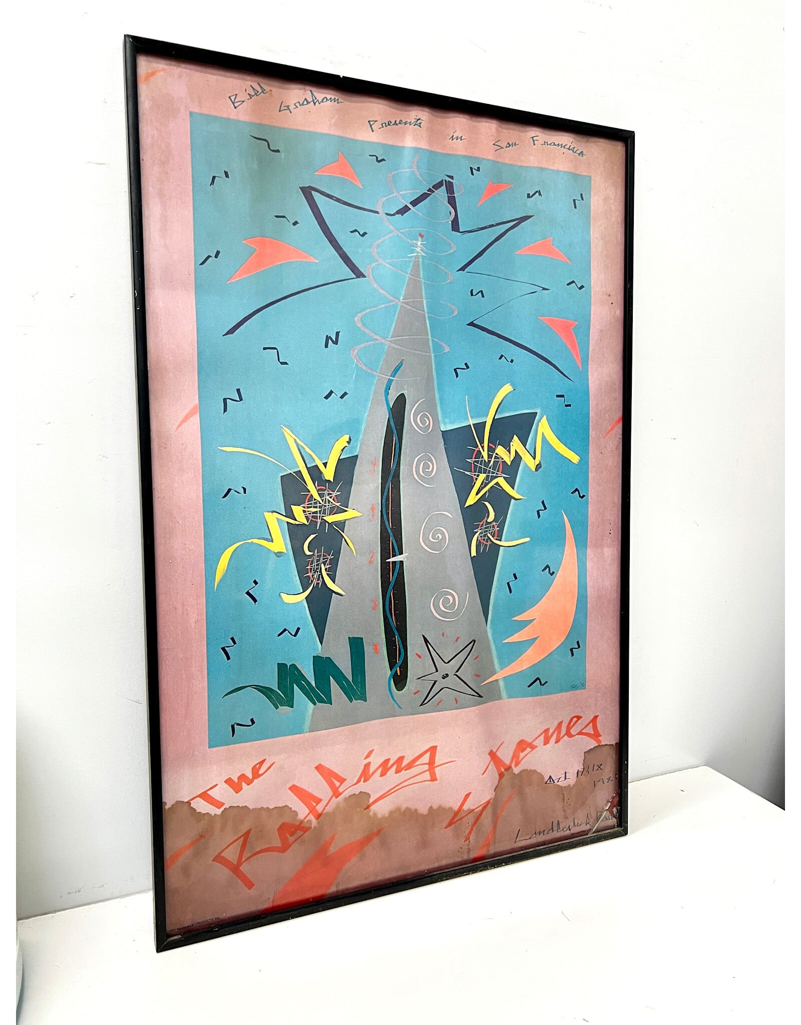 Framed The Rolling Stones 1981 American Tour Poster--AS IS