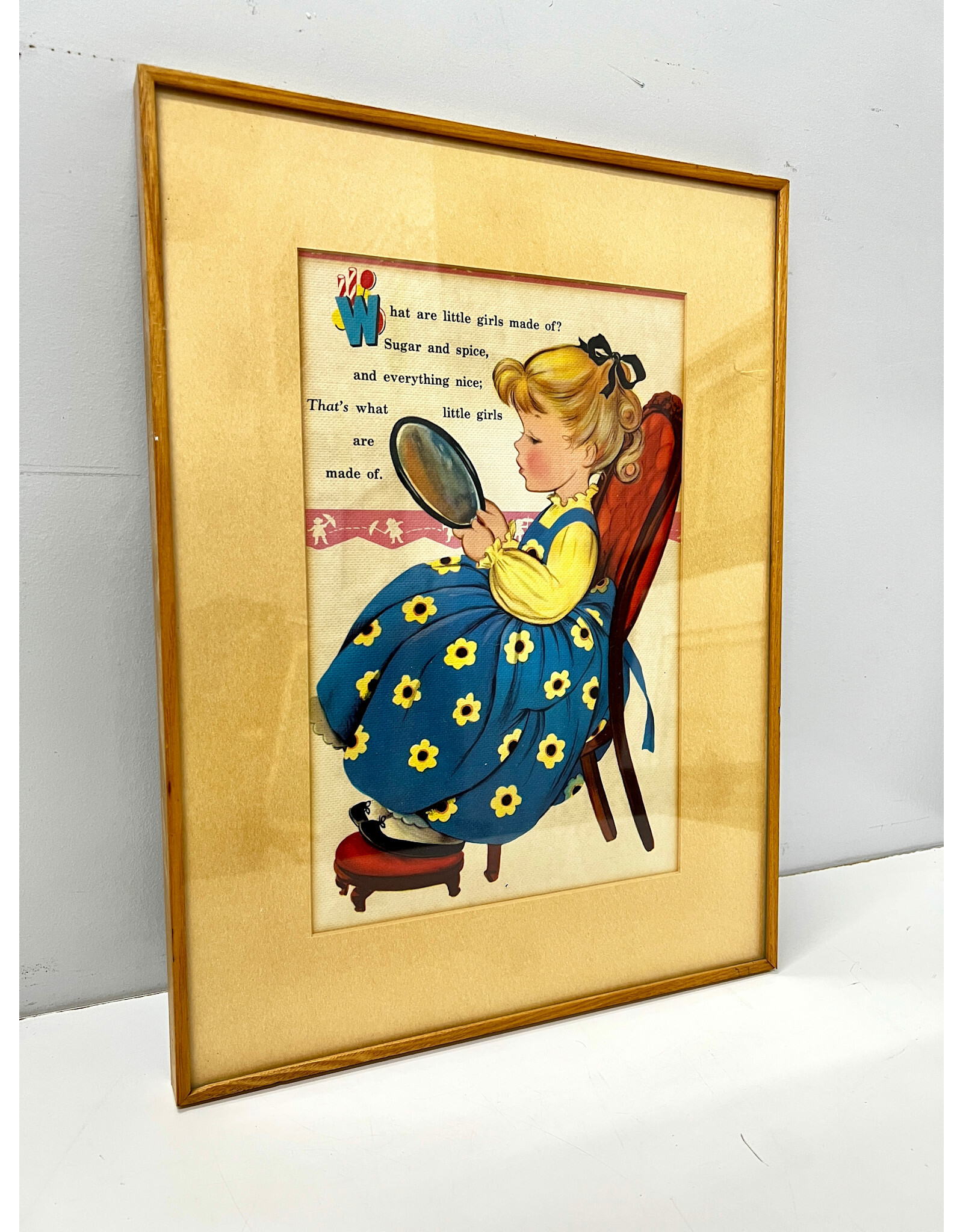 Sugar and Spice, framed vintage style print