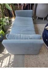 Blue Velvet Chaise Lounge