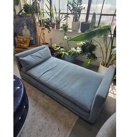 Blue Velvet Chaise Lounge