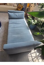Blue Velvet Chaise Lounge