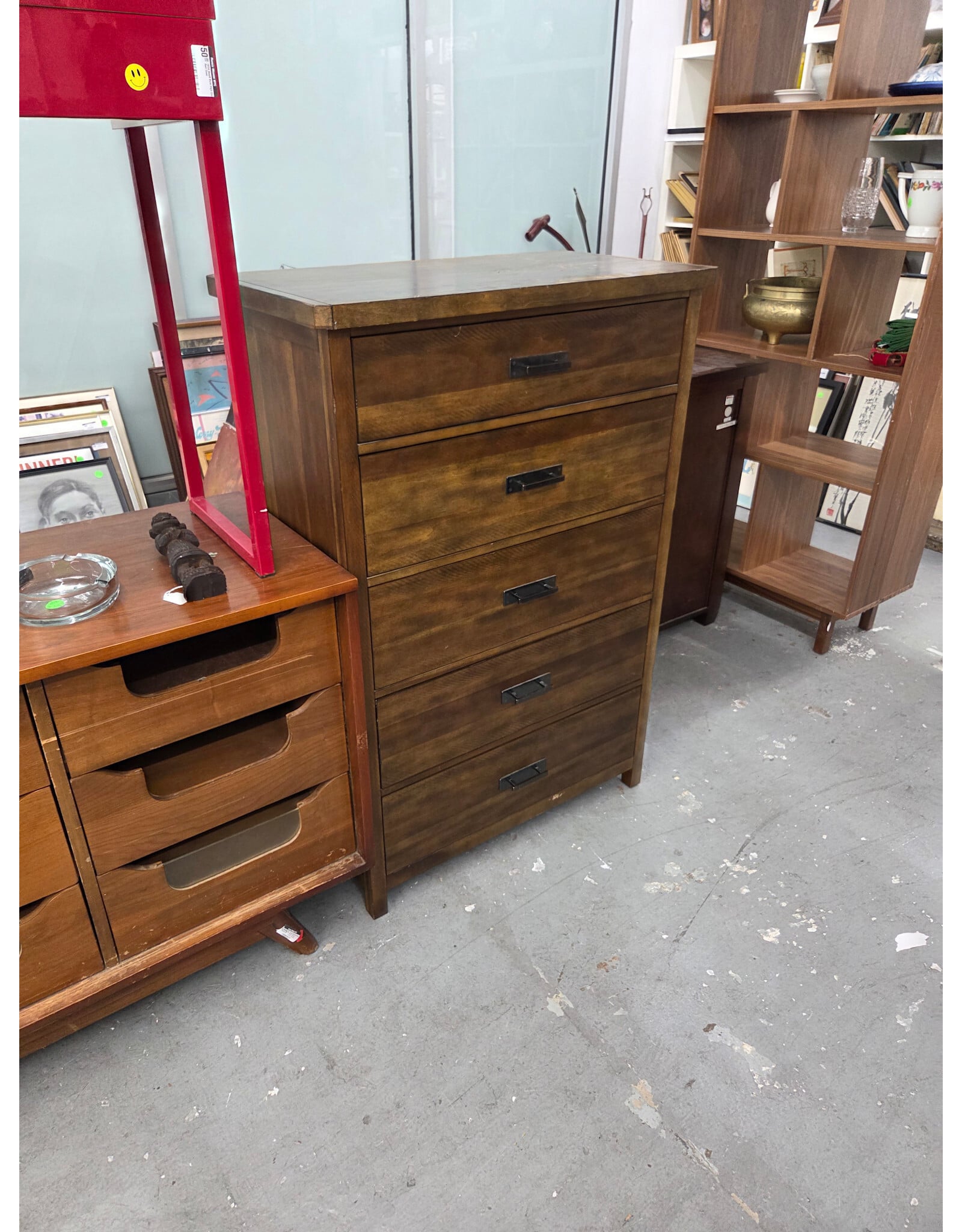 Pottery Barn 5 Drawer Wooden Dresser