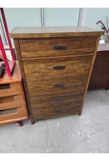 Pottery Barn 5 Drawer Wooden Dresser