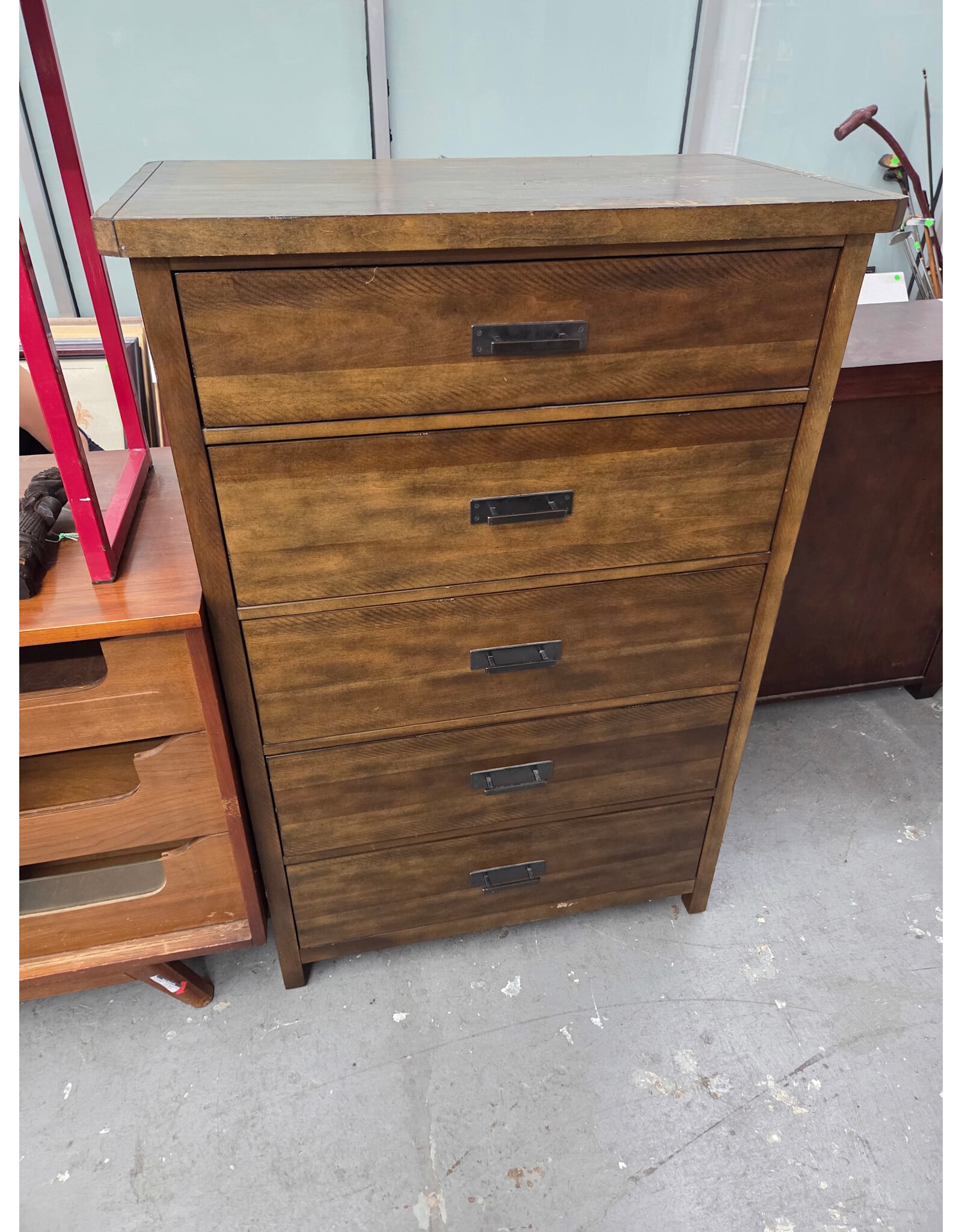 Pottery Barn 5 Drawer Wooden Dresser