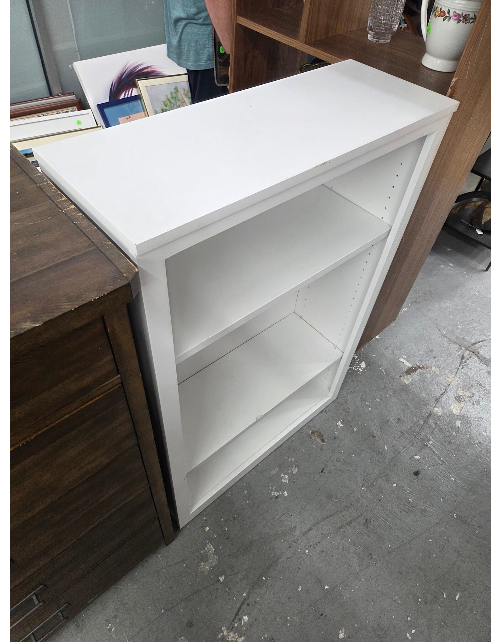 White 3-tier Bookcase