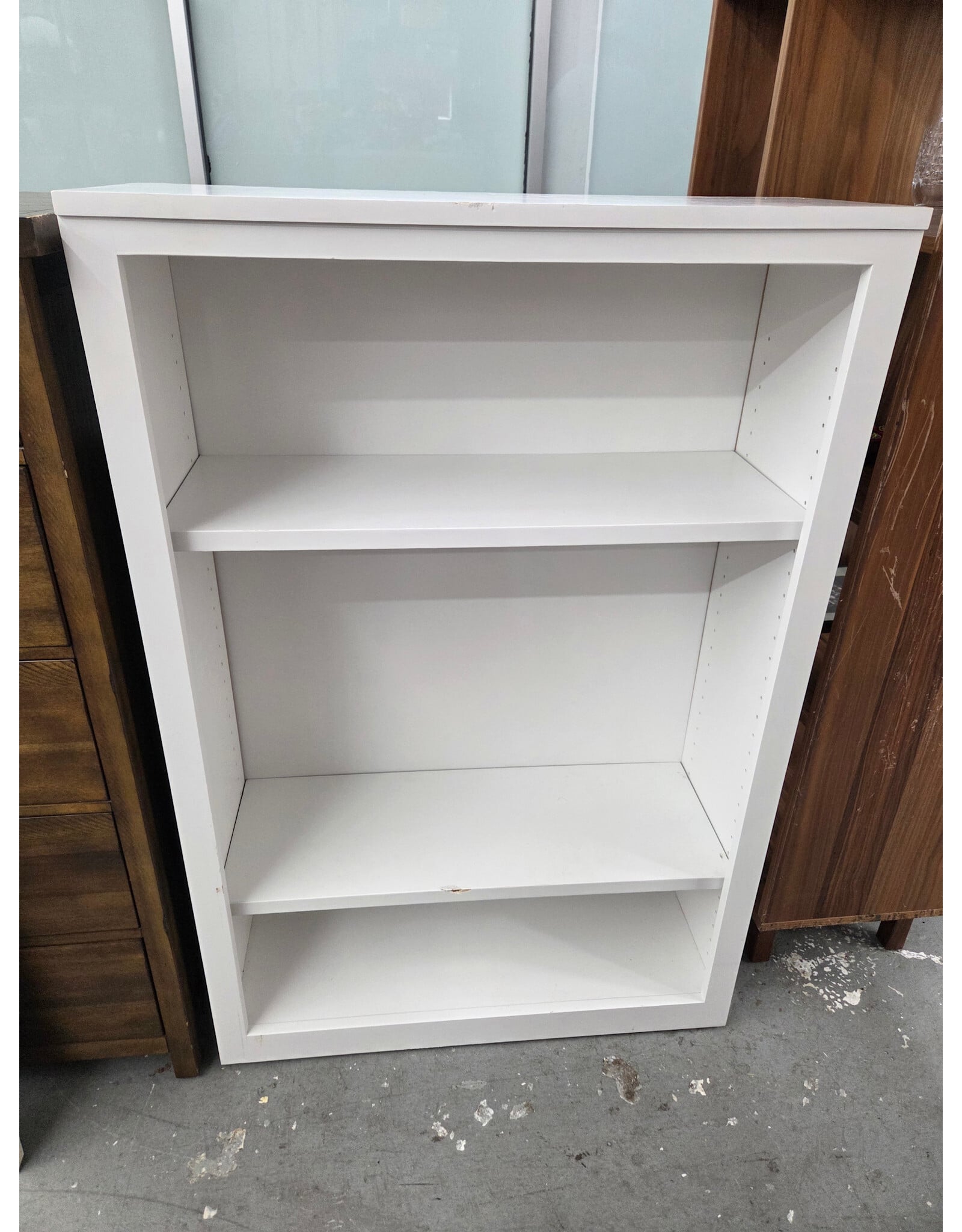 White 3-tier Bookcase