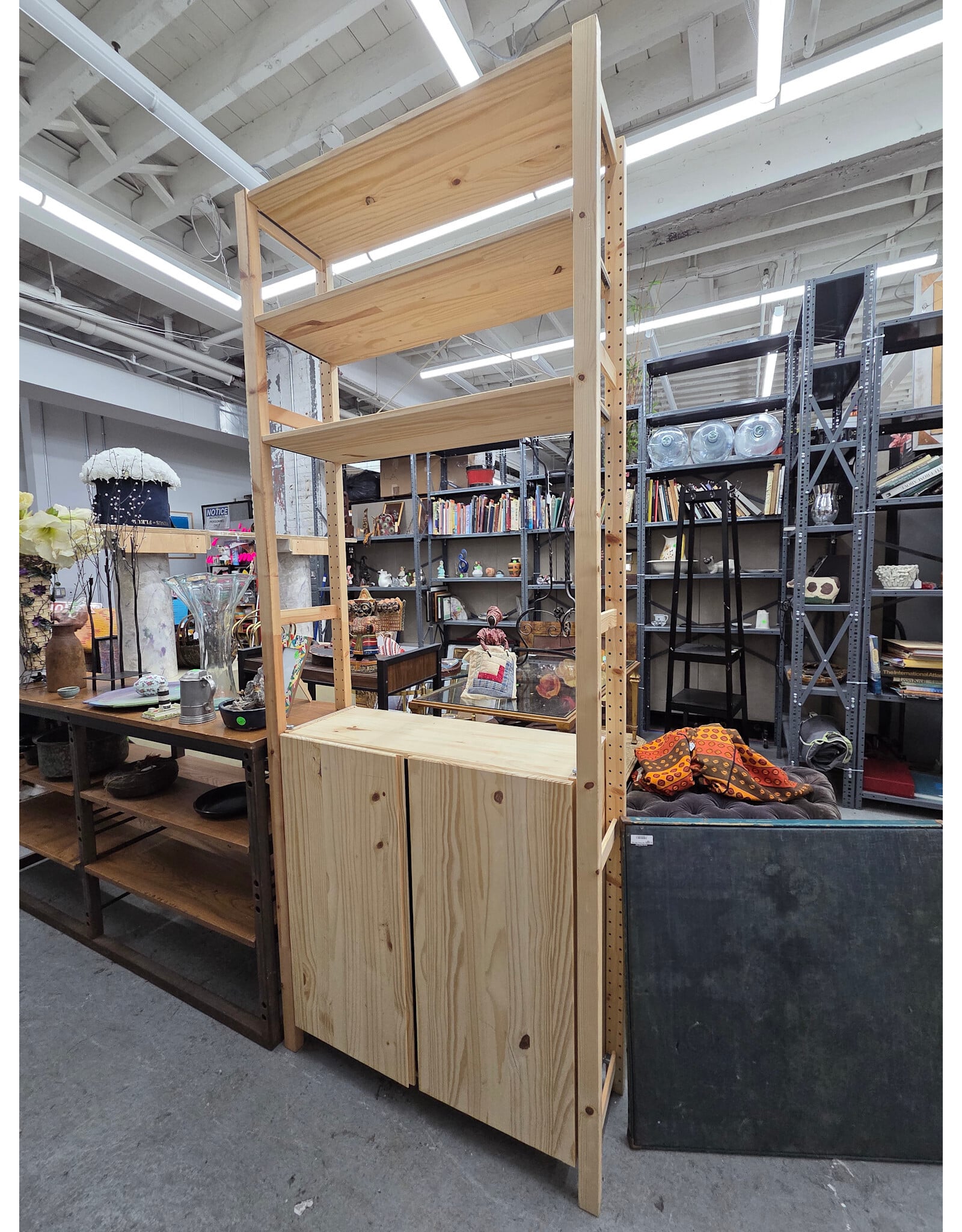 IKEA Ivar System Shelf with Lower Cabinet Unit