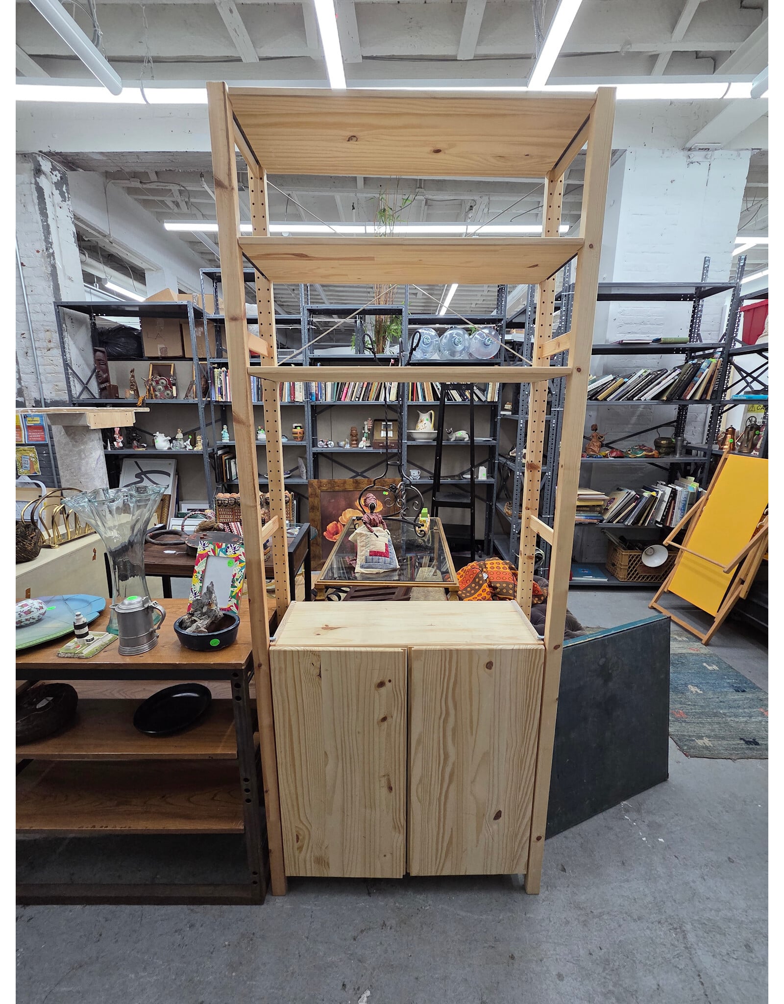 IKEA Ivar System Shelf with Lower Cabinet Unit