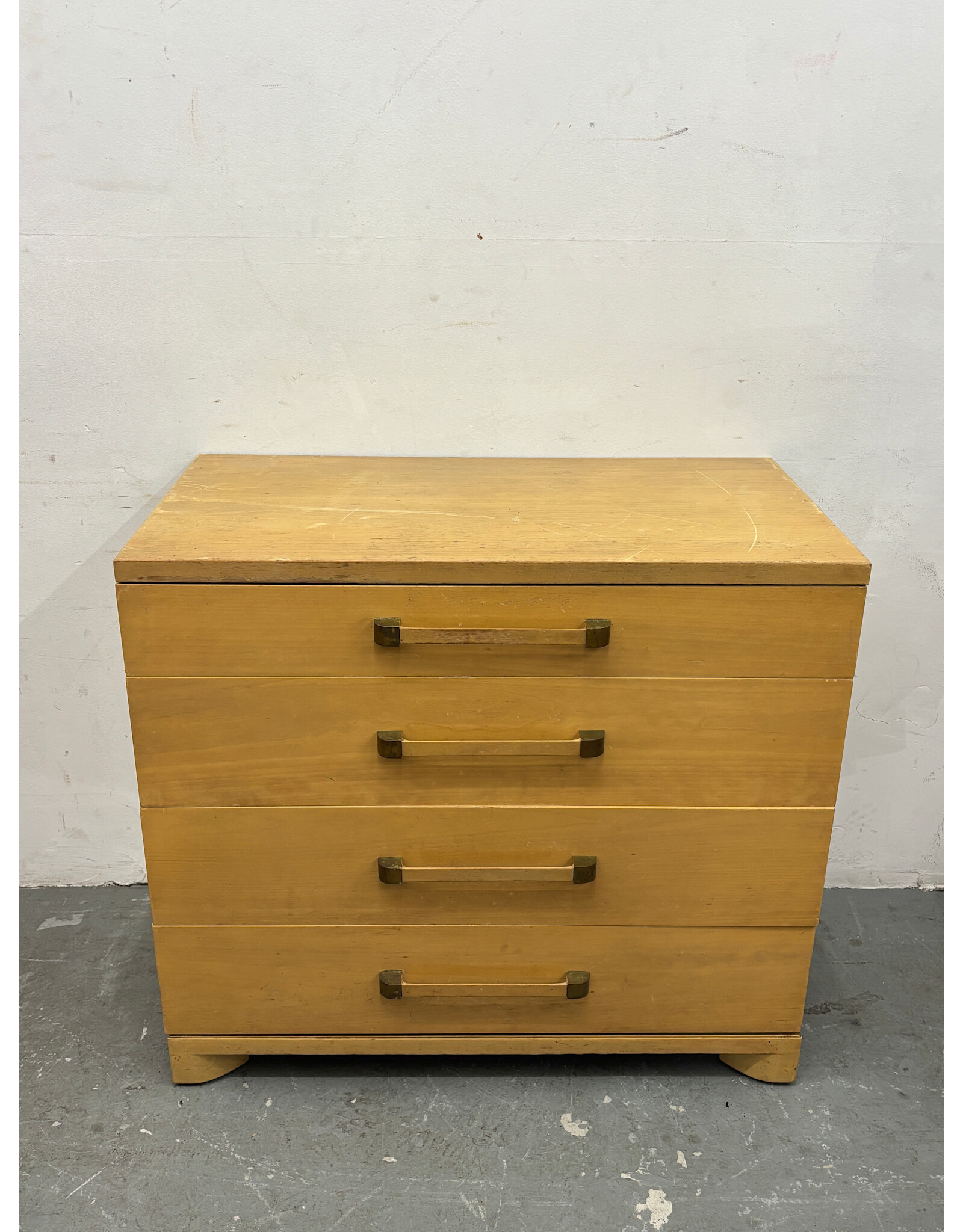 John Widdicomb Pickled Wood 4 Drawer Dresser