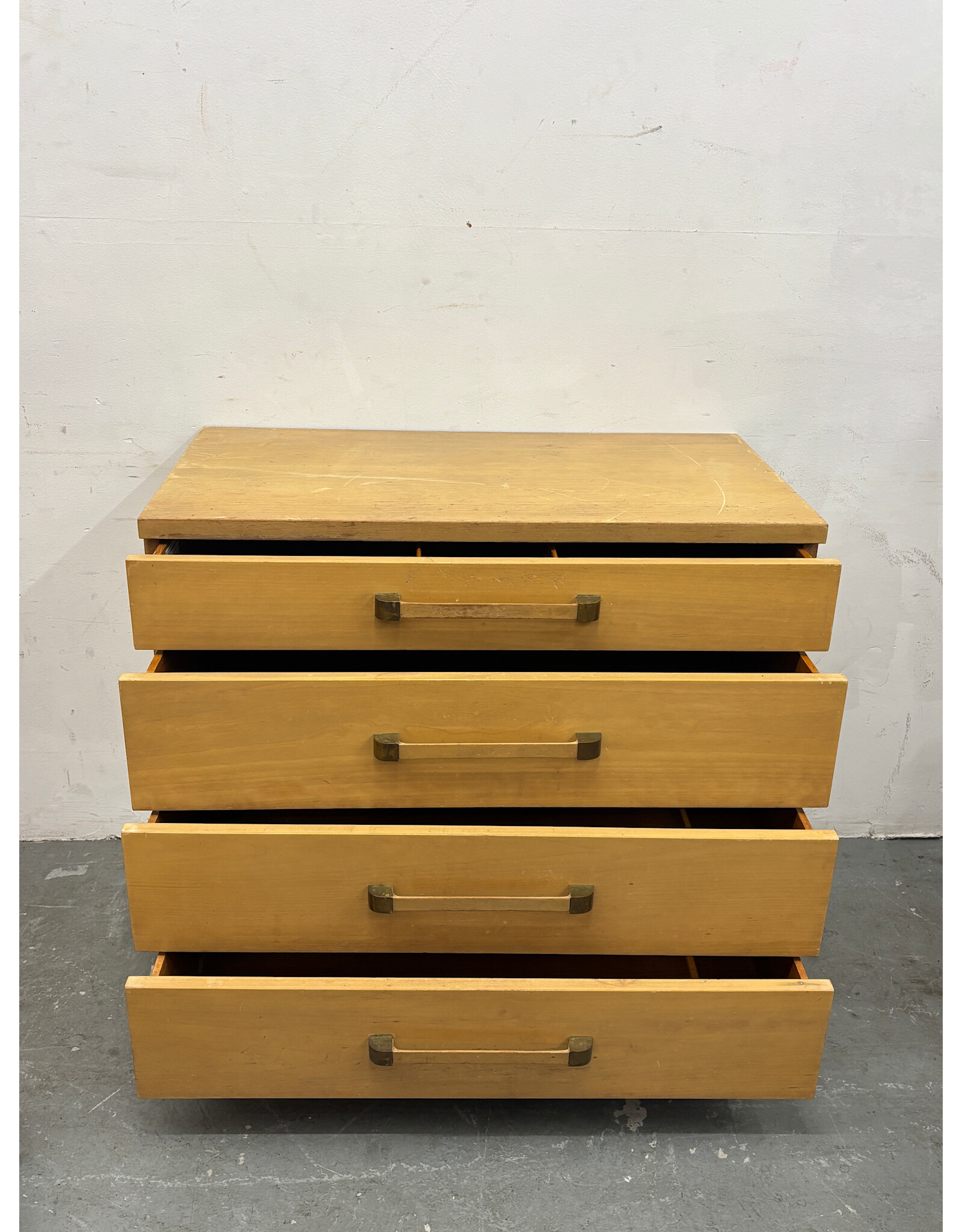 John Widdicomb Pickled Wood 4 Drawer Dresser