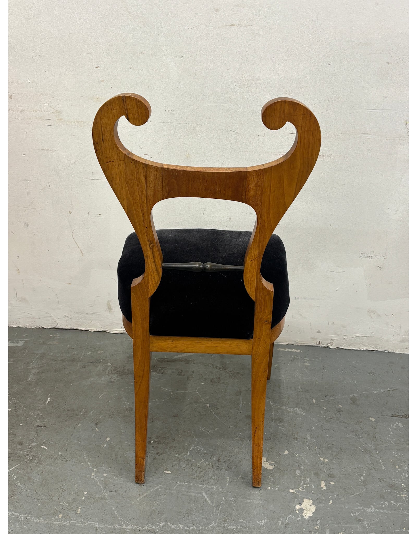 19th Century German Biedermeier Walnut Side Chairs