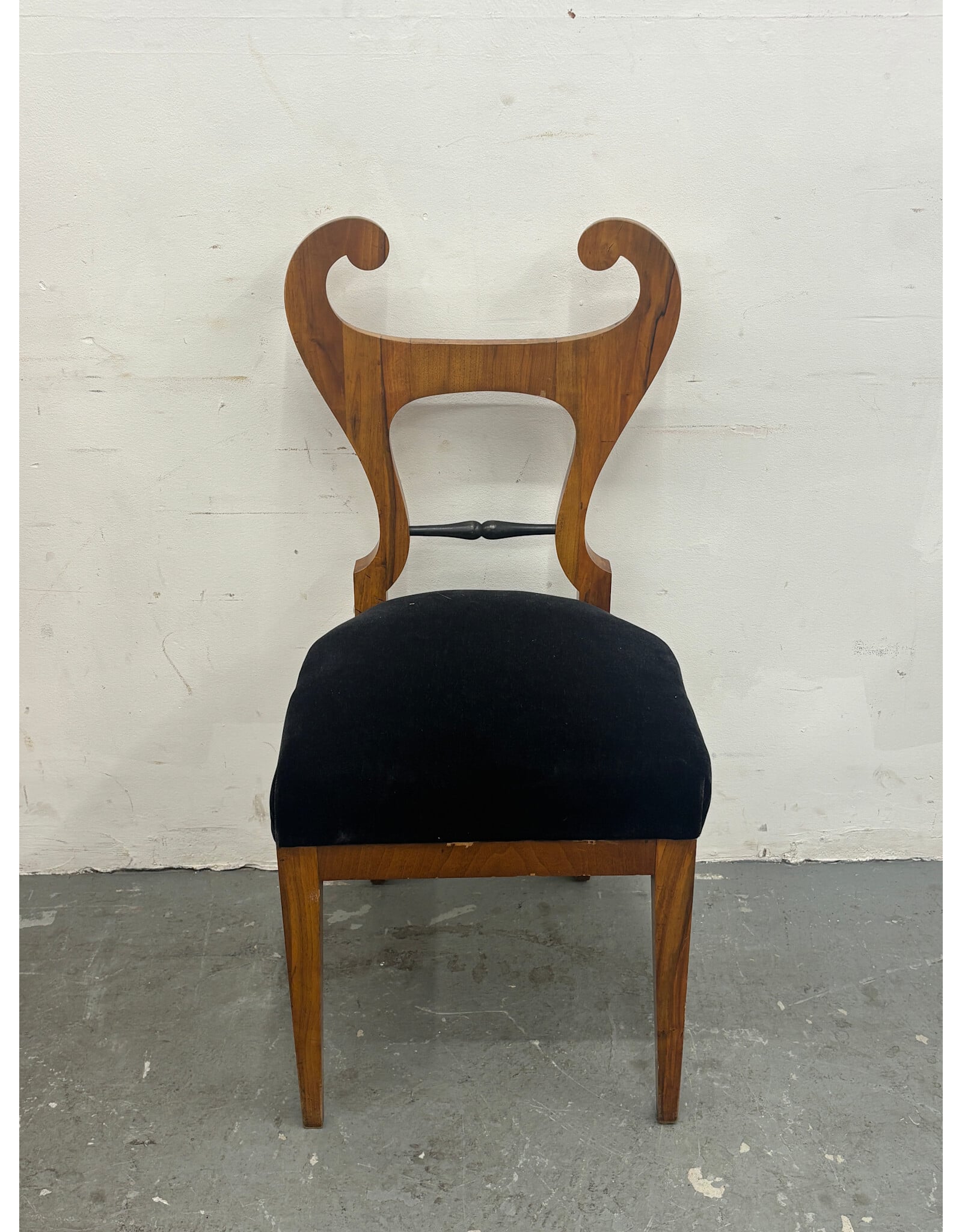 19th Century German Biedermeier Walnut Side Chairs