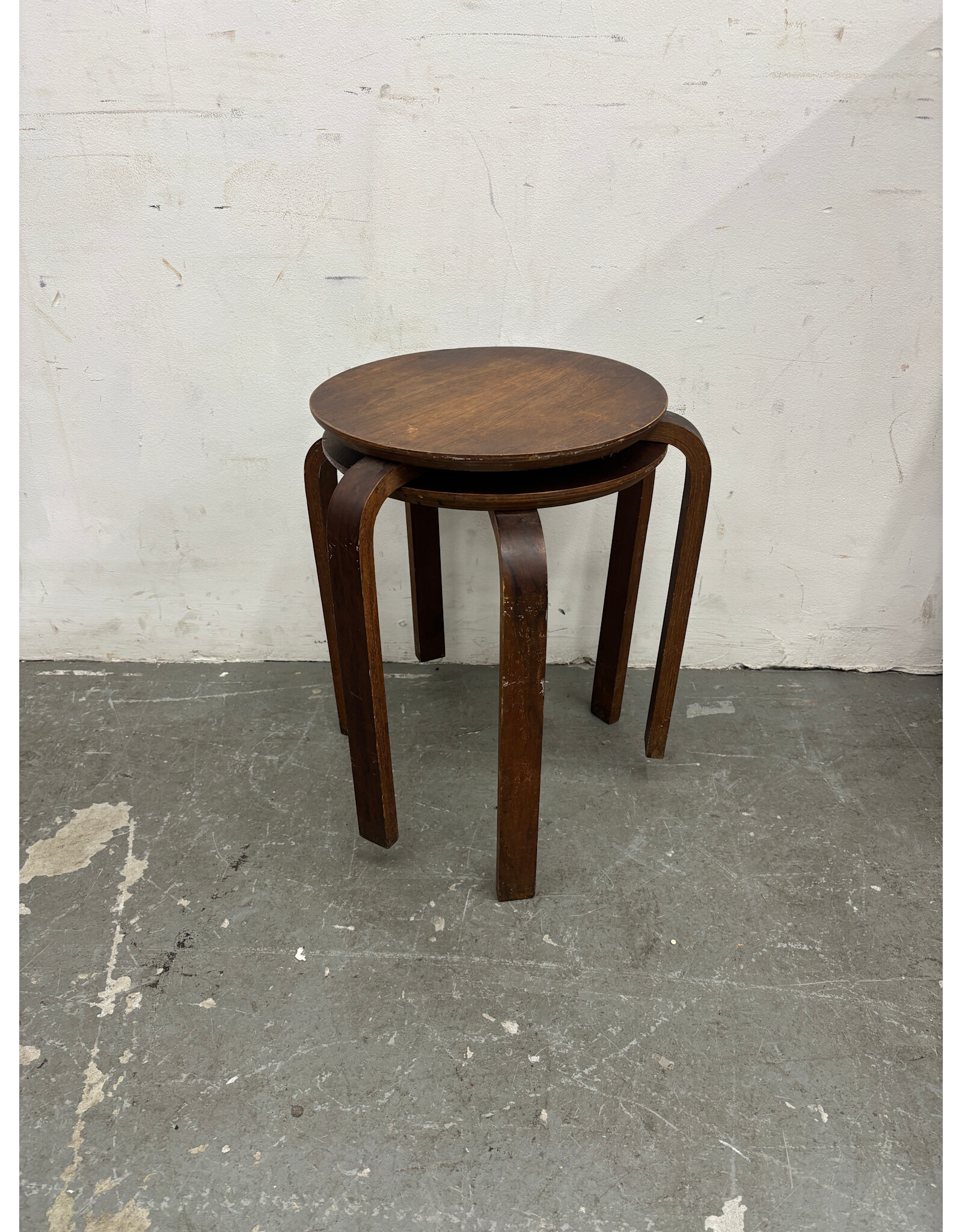 Vintage Bentwood Tripod Stool