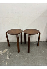 Vintage Bentwood Tripod Stool