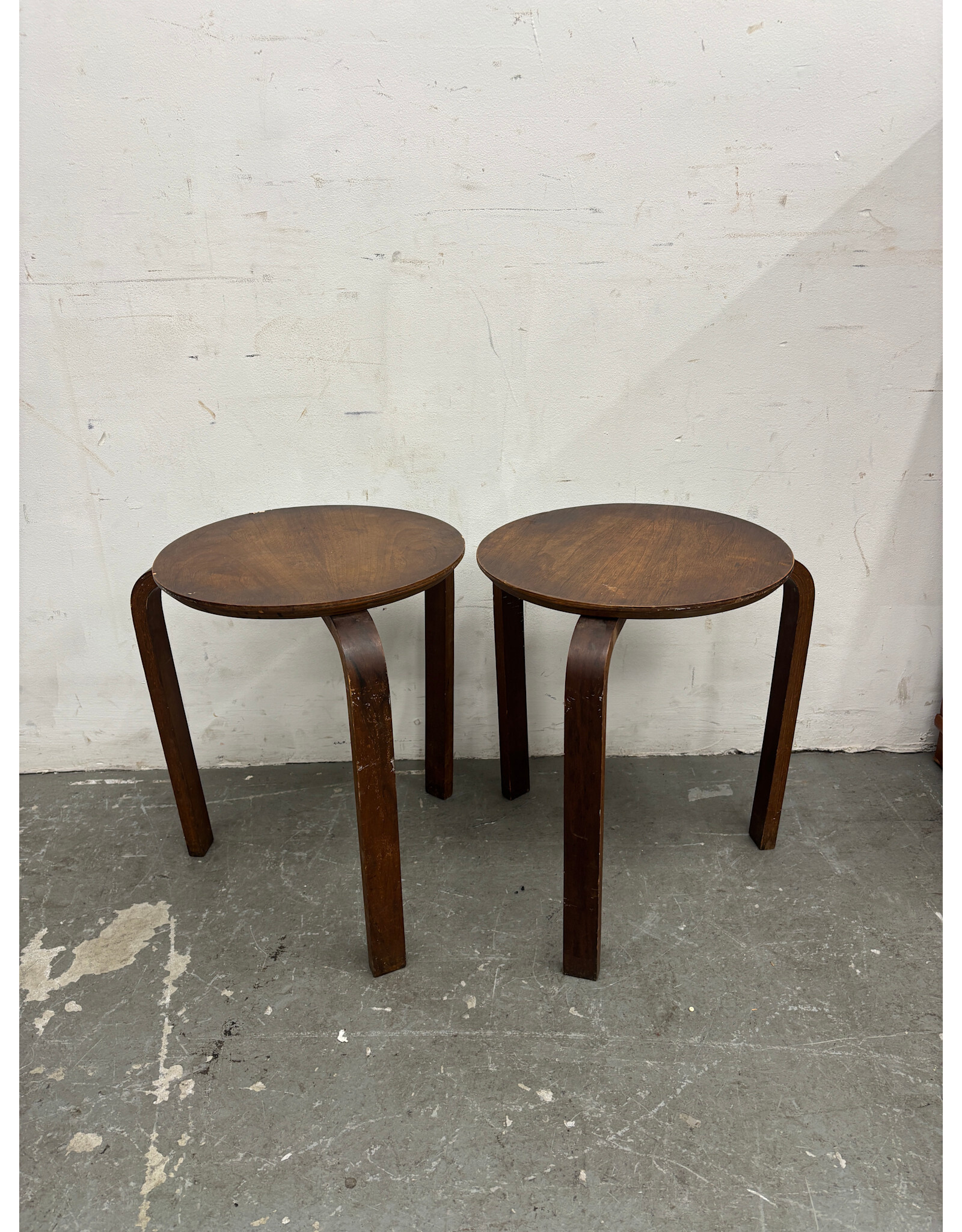 Vintage Bentwood Tripod Stool