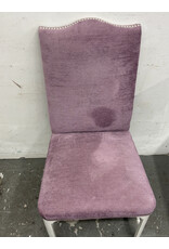 Lilac Velvet Studded Dining Chair