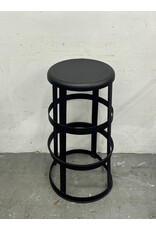 Black Metal Barstool