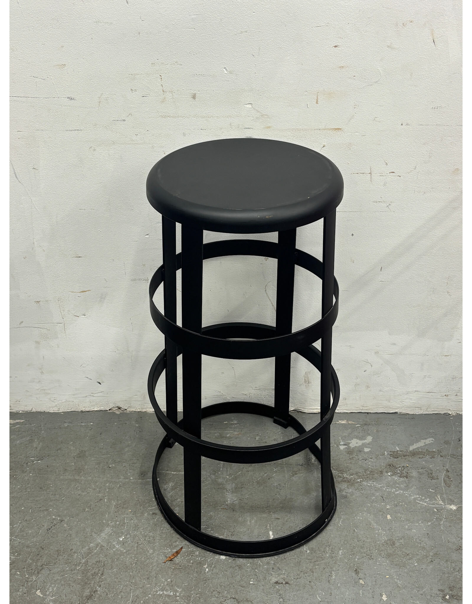 Black Metal Barstool