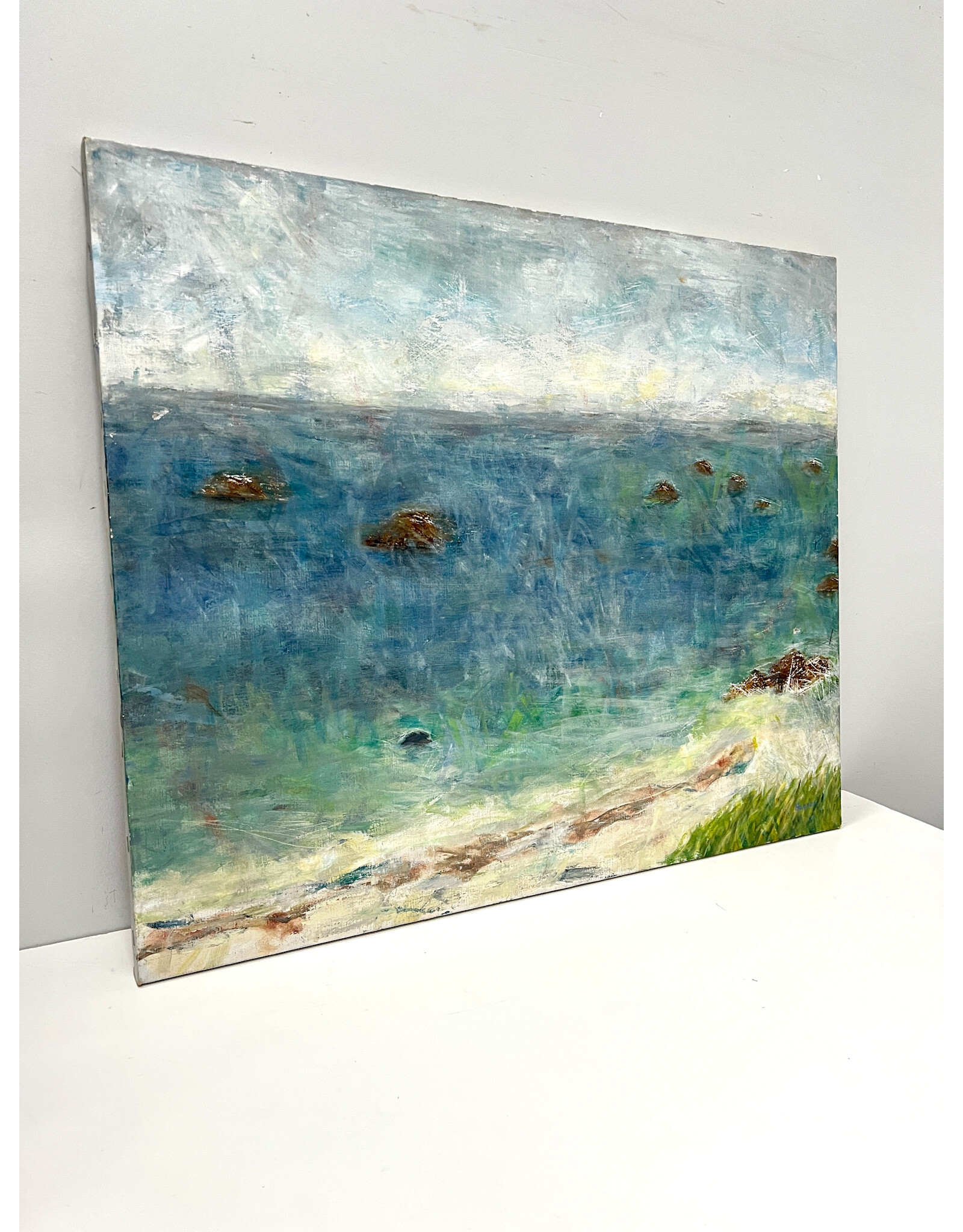Seaside, painting on canvas