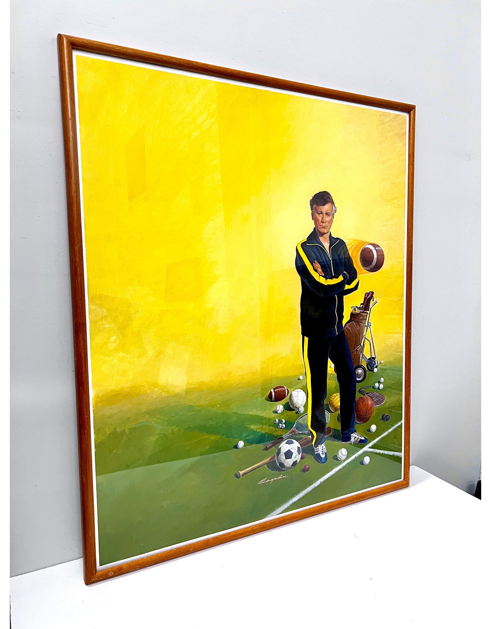 Who's Your Caddy?, framed painting, sgnd Magadini