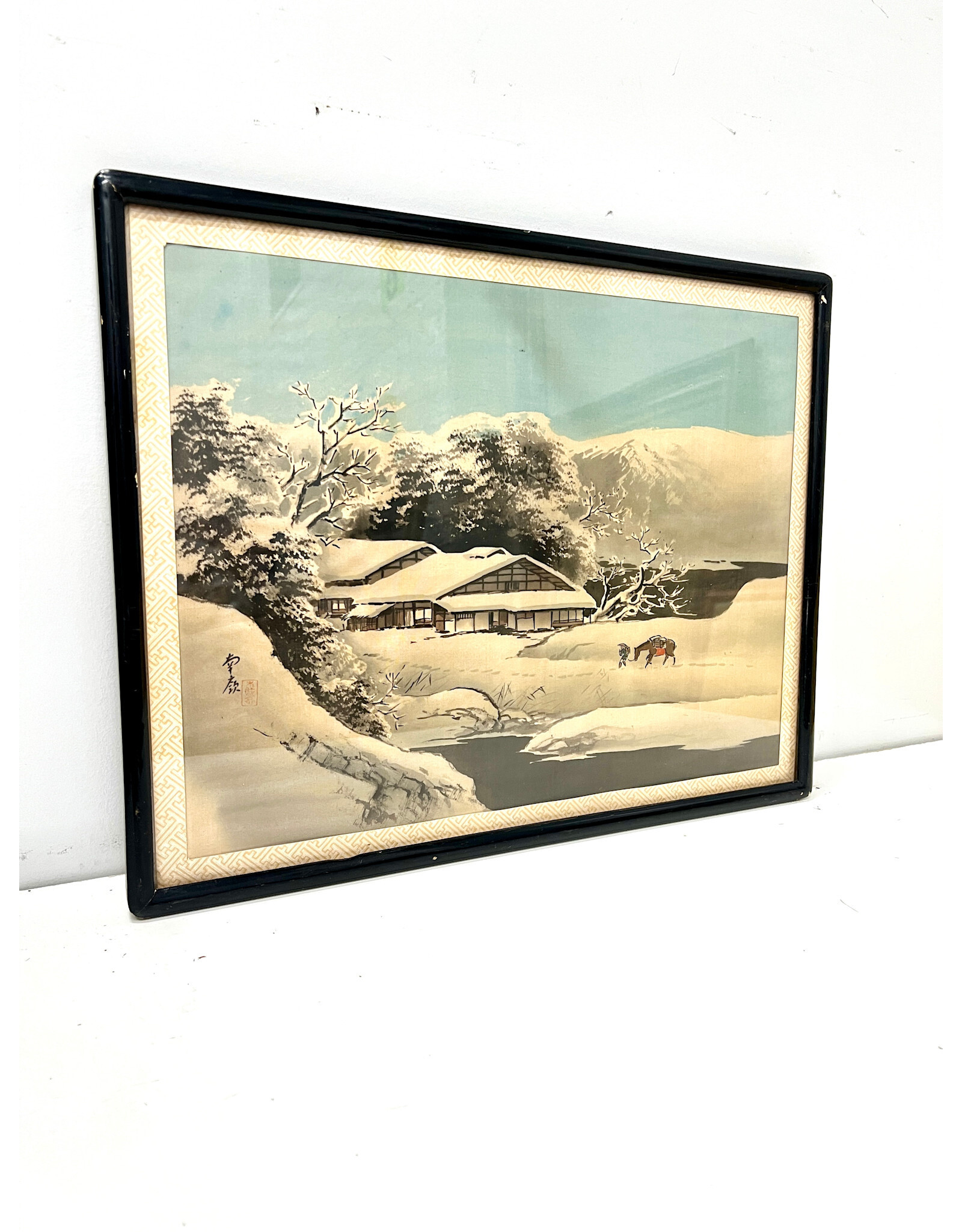 Hiroshige Style Print on Fabric