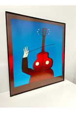 The Red Violin Man, framed lithograph, sgnd Jean-Michel Folon, 67/100