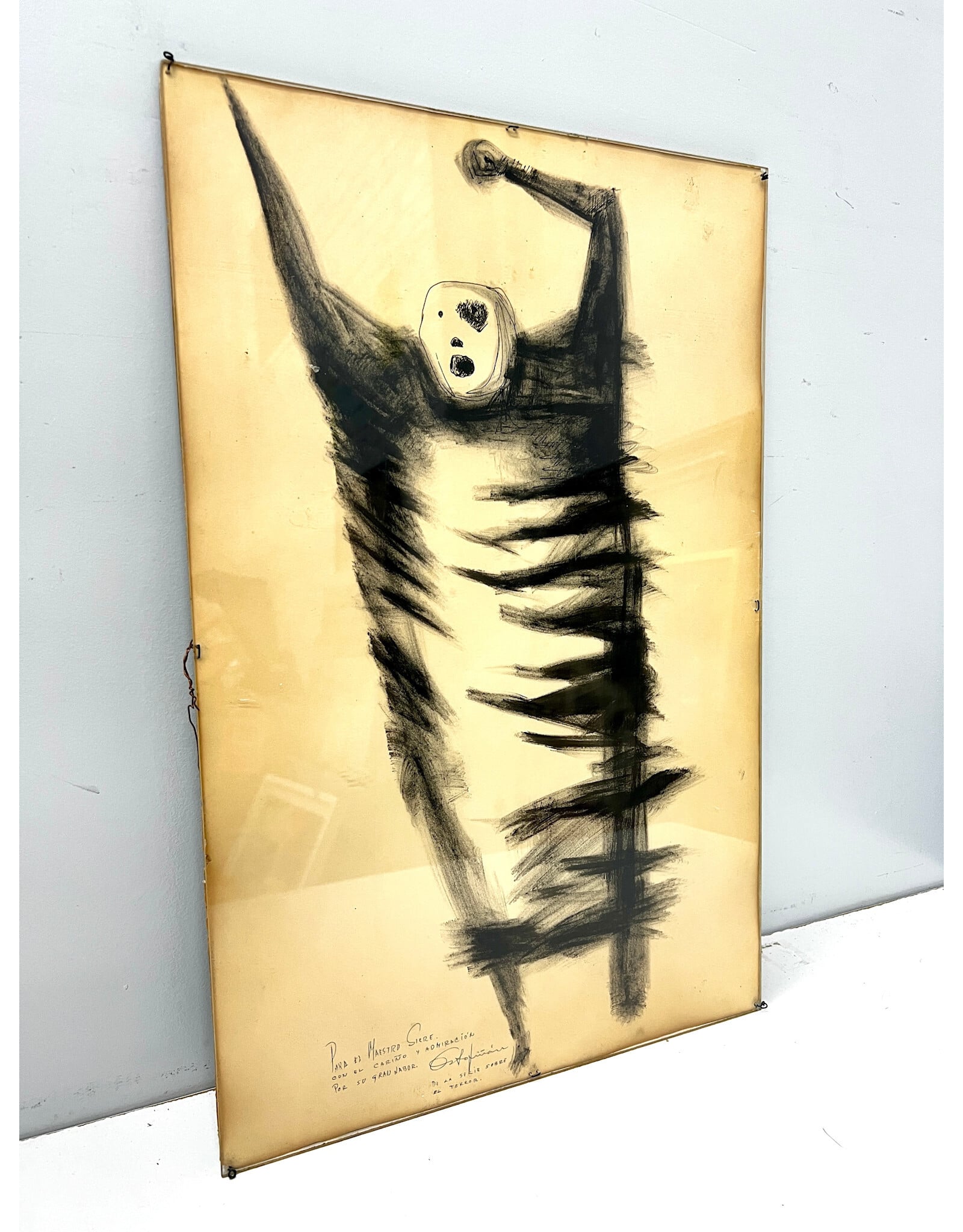 From the Series on Terror, framed drawing