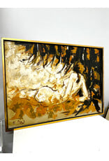 Abstract Painting of a Reclining Nude, sgnd Etta Cien