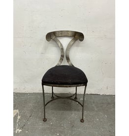 Shaver Howard Brushed Steel Side Chairs
