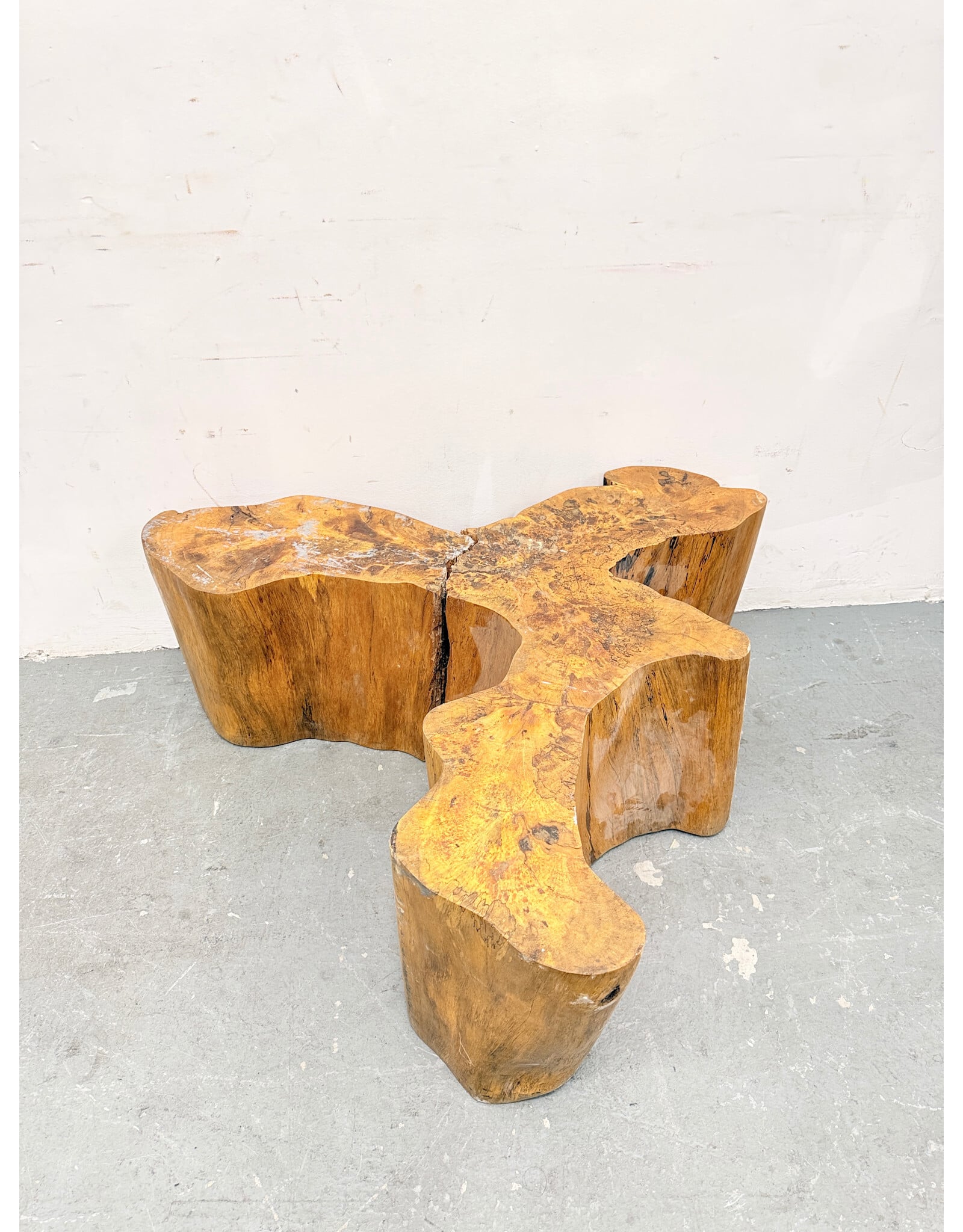 Live-Edge Natural Wood Coffee Table