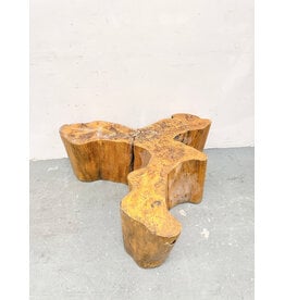 Live-Edge Natural Wood Coffee Table