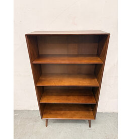 Mid-Century Modern Open Shelf Bookcase